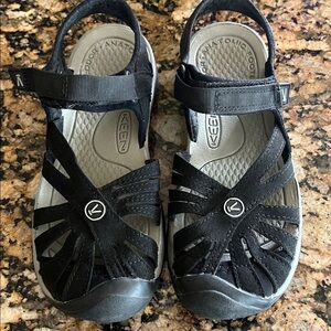 Keen Black and Gray Women's Closed-Toe Sport Sandals